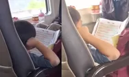 Viral Momen Langka Bocah Ini Baca Murajaah Quran di Dalam Kereta, Banyak Dipuji Netizen