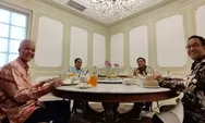 Presiden Jokowi Makan Siang Bersama Ganjar, Prabowo, dan Anies, Ini yang Mereka Bahas