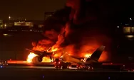 Dua Pesawat Japan Airlines Tabrakan di Bandara Haneda, Ajaib Semua Penumpang Selamat, Kapten Pesawat Luka Serius