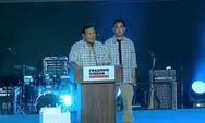 Prabowo Subianto Sapa Pimpinan Partai Koalisi Indonesia Maju dan Relawan di Istora Senayan, Unggul Versi Hitung Cepat