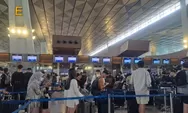 Jelang Idul Fitri, Antrean di Terminal 3 Soekarno-Hatta Mengular 