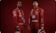 F1 2025 : Begini Tampilan Lewis Hamilton Resmi Berseragam Ferrari