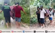 Pasien di Tanggamus Lampung Meninggal Saat Ditandu ke RS Gegara Jalanan Rusak