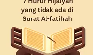 7 Huruf Hijaiyah yang tidak ada dalam Surat Al Fatihah, Apa Saja Hurufnya? Yuk Simak Penjelasannya