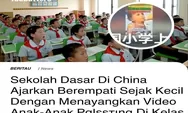 Potret Sekolah Dasar di China Ajarkan Empati terhadap Palestina Lewat Penayangan Video, Netizen: Apa Kabar Pendidikan di Indonesia?  
