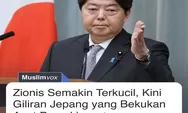 Semakin Terpojok, Kini Jepang Ambil Sikap Membela Palestina dan Bekukan Aset Para Pemukim Israel
