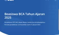 Tutup 31 Januari 2025! Beasiswa BCA dari Bank Central Asia Hadir untuk Membantu Pelajar Indonesia