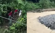 Viral Ibu Hamil Susah Payah Turuni Tebing Curam di Sumbar usai Akses Jalan Desanya Hancur Diterjang Banjir Bandang