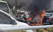 Mobil SUV yang Ditumpangi 3 Wanita Terbakar di Jalan Gatot Subroto