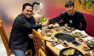 Diskusi Erick Thoir dengan Shin Tae Yong usai Santap Makanan Korea, Bahas Masa Depan Timnasi