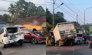 Rem Blong Picu Tabrakan Beruntun di Pesawaran Lampung, 8 Kendaraan Ringsek Seketika