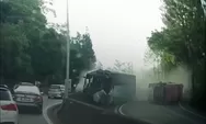 Detik-detik Kecelakaan Dua Bus Wisata di Malaysia saling Terguling, Sejumlah Penumpang Cedera