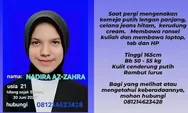 Belum Ditemukan, Mahasiswi Telkom University Nadira Az-Zahra Hilang Sejak 30 Juni 2026