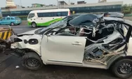 Kecelakaan Wuling Binguo EV Bikin Lalu Lintas Tol Ancol Barat Macet, Korban Dilarikan ke Rumah Sakit