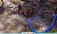 Longsor Tambang Emas di Desa Bugang Kapuas Hulu, Sejumlah Warga diduga Tertimbun Saat Menambang