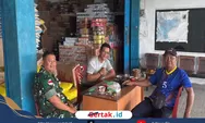 Jaga Stabilitas Harga, Danramil Kelam Permai Gandeng Media Pantau Stok Sembako