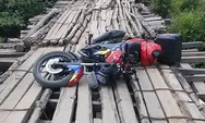 Jembatan Sungai Kiau Rusak Parah, Nyaris Makan Korban – Aktivitas dan Ekonomi Warga Terganggu