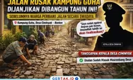 Ramai Disorot Media, Jalan Rusak Kampung Guha Dijanjikan Dibangun Tahun Ini