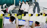 Kakan Kemenag Kota Bengkulu Nopian Tinjau Pelaksanaan TKA di Tingkat MTs