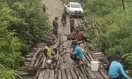 Jembatan Kiau Kian Memprihatinkan, Warga Bergerak Lebih Dulu, Pemerintah Diminta Segera Bertindak