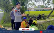 Blusukan ke Sawah, Polisi Juntinyuat Ngobrol Santai dengan Petani Sambil Ingatkan Bahaya Curanmor