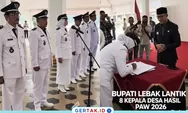 Bupati Hasbi Resmi Lantik 8 Kepala Desa PAW di Lebak, Dorong Percepatan Pembangunan Desa