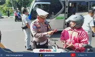 Razia Gabungan di Terminal Sindang, Satlantas Polres Indramayu Tindak Puluhan Pelanggar Lalu Lintas