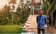 Jembatan Gantung Presisi Merah Putih di Desa Peucangpari Rampung 100 Persen, Kecamatan Pastikan Sesuai Standar
