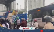 Kecelakaan Bus TJ Jadi Penyebab Kemacetan Panjang di MT Haryono Jaktim, Dipicu Hantaman Keras pada Ruas Jalan