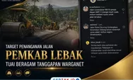 Target Penanganan Jalan Rp75 Miliar di Lebak Jadi Sorotan Warganet, DPUPR Sebut Dilaksanakan Bertahap
