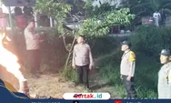 Sumur Bor di Omben Semburkan Api Tinggi Satu Meter, Polisi Pasang Garis Pembatas
