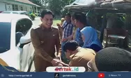 Warga Berbondong-bondong Sambut Bupati Lucky Hakim, Rumah Roboh Milik Sadiman Dipastikan Segera Diperbaiki