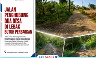 Jalan Penghubung Dua Desa di Sajira Rusak Parah, Warga Minta Segera Diperbaiki