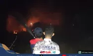 Lahan Kering di Krampon Sampang Terbakar, Damkar Melesat Dengan Cepat