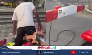Viral Pengendara Motor Rusak Palang Pintu Perlintasan Kereta Api di Sleman: Masih Jauh Udah Dipalang!