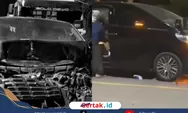 Detik-detik Alphard Kiai Anwar Zahid Dihantam Truk, Mobil Ringsek