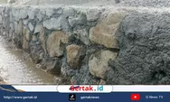 Oknum Kades Akui 10 Persen  Batu Bekas Dipasang Kembali pada Proyek Talud Jalan Usaha Tani