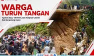Ratusan Warga Kecamatan Cibeber, Kades, TNI-Polri dan Amprak Citorek Kompak Benahi Jalan Citorek - Warung Banten