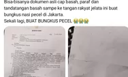 Viral di Medsos, Surat Permohonan Bantuan Jembatan Bupati Sigi ke Menteri PU Berakhir Jadi Bungkus Nasi Pecel