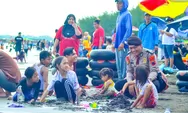 Wisata Pantai Alam Indah  Kota Tegal Diserbu Pengunjung