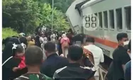 Kereta Bangunkarta Anjlok di Bumiayu, Brebes