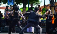 Hadapi Ancaman Demo Anarkis, Polres Tegal Kota Gelar Simulasi