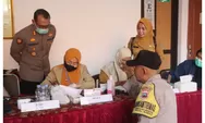 Anggota Polres Tegal Kota Ikuti Test Skrining TBC