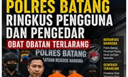 Polres Batang Ringkus Pengguna Shabu dan Pengedar Obat Keras Illegal