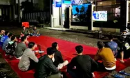 Polres Tegal Kota Nobar Piala Dunia Bareng Warga