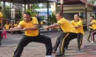 Hari Bhayangkara ke -80, jajaran Polres Tegal Kota menyelenggarakan kegiatan olah raga bersama 