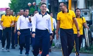Polres Tegal Kota dan Lanal Tegal Jalin Silaturahmi Lewat Olahraga Bersama