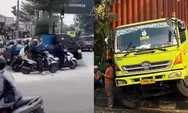 Jejak Laka di Simpang Unisma Bekasi: Sebelum Tabrakan Beruntun Truk Wing Box, Kontainer Pernah Terperosok