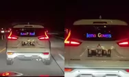 Viral di Tol! Mobil Xpander Pasang Tebak-Tebakan Running Text, Bikin Pemudik Auto Nggak Ngantuk