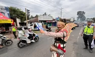 Truk Dilarang Melintas, Polisi “Saring” Kendaraan Sumbu Tiga di Gerbang Kaligawe